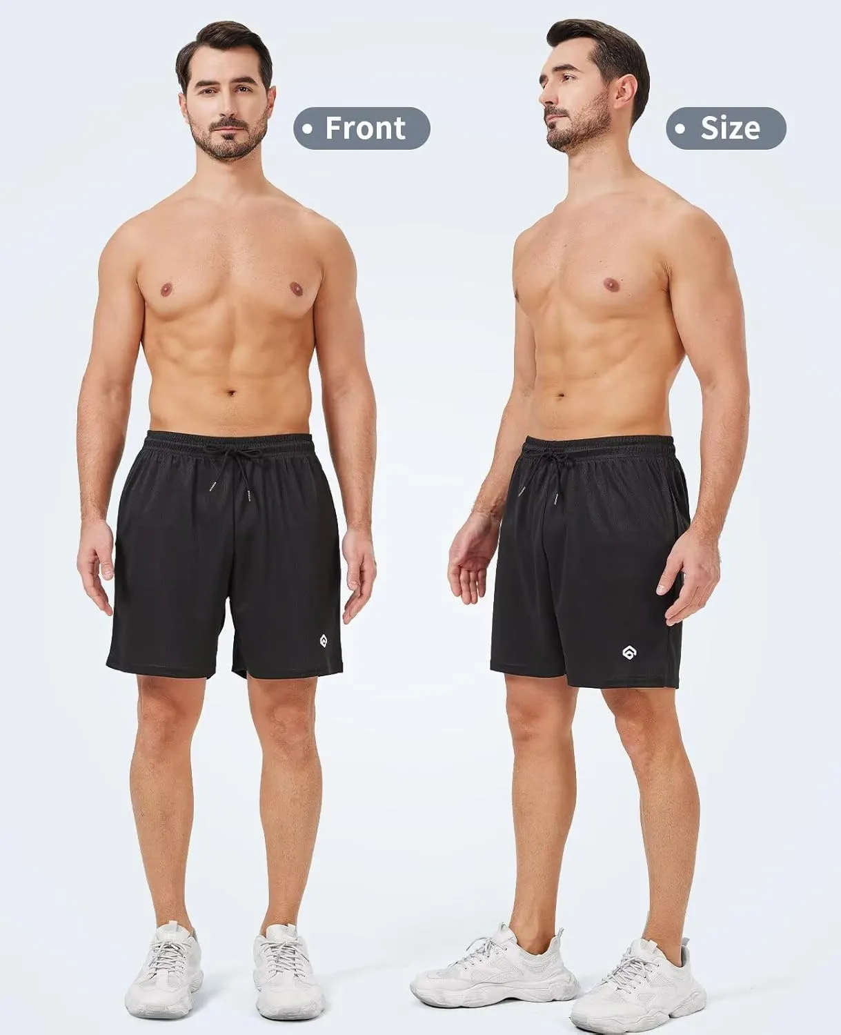 5 Pack Gym Shorts Men 5 Inch Quick Dry Mesh Shorts Men Lightweight Training Athletic Running Shorts with Pockets