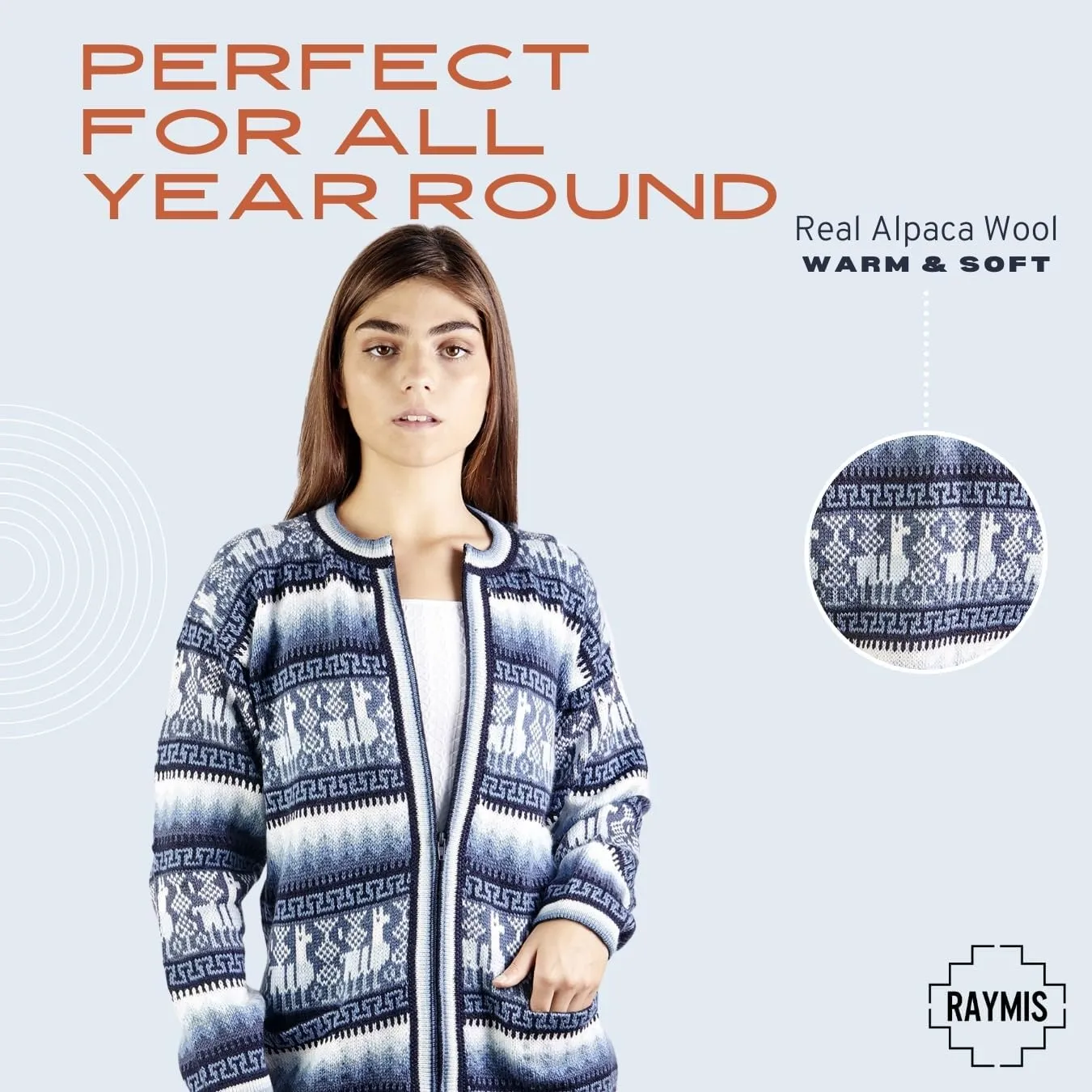 Alpaca Wool Sweater & Cardigan | Warm & Soft Alpaca Wool Fair Isle Sweater