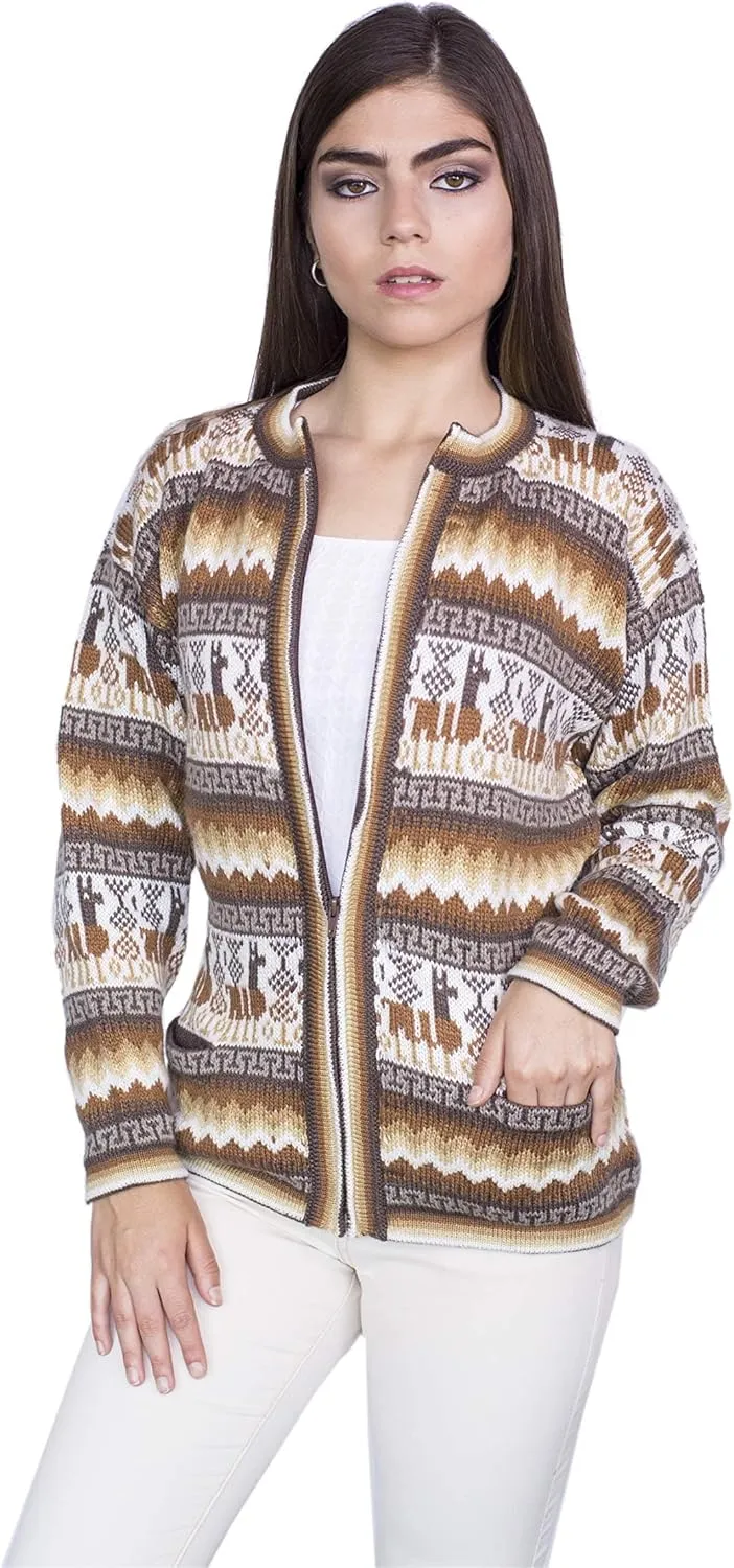 Alpaca Wool Sweater & Cardigan | Warm & Soft Alpaca Wool Fair Isle Sweater