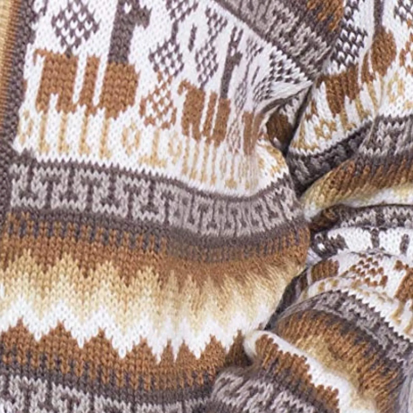 Alpaca Wool Sweater & Cardigan | Warm & Soft Alpaca Wool Fair Isle Sweater