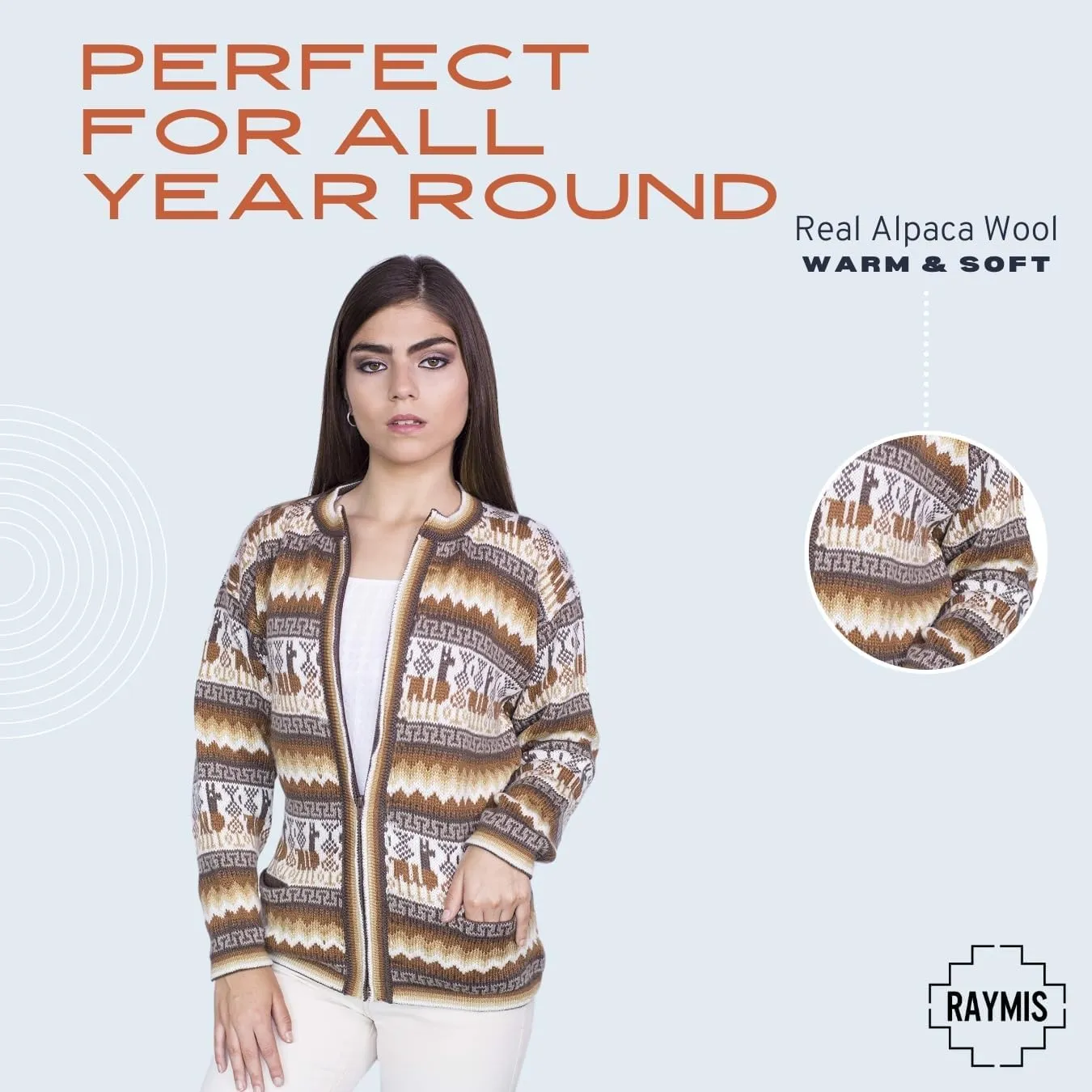 Alpaca Wool Sweater & Cardigan | Warm & Soft Alpaca Wool Fair Isle Sweater