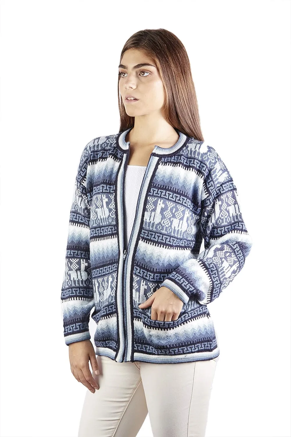 Alpaca Wool Sweater & Cardigan | Warm & Soft Alpaca Wool Fair Isle Sweater