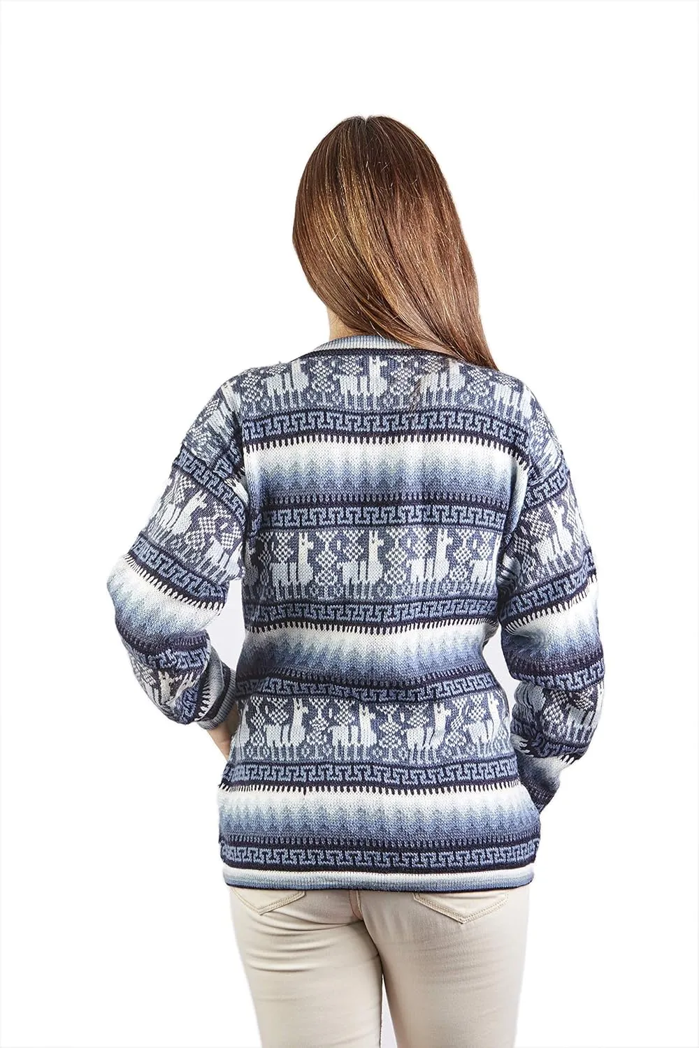 Alpaca Wool Sweater & Cardigan | Warm & Soft Alpaca Wool Fair Isle Sweater