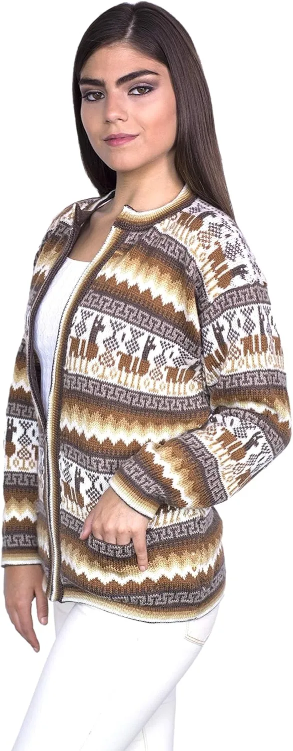 Alpaca Wool Sweater & Cardigan | Warm & Soft Alpaca Wool Fair Isle Sweater