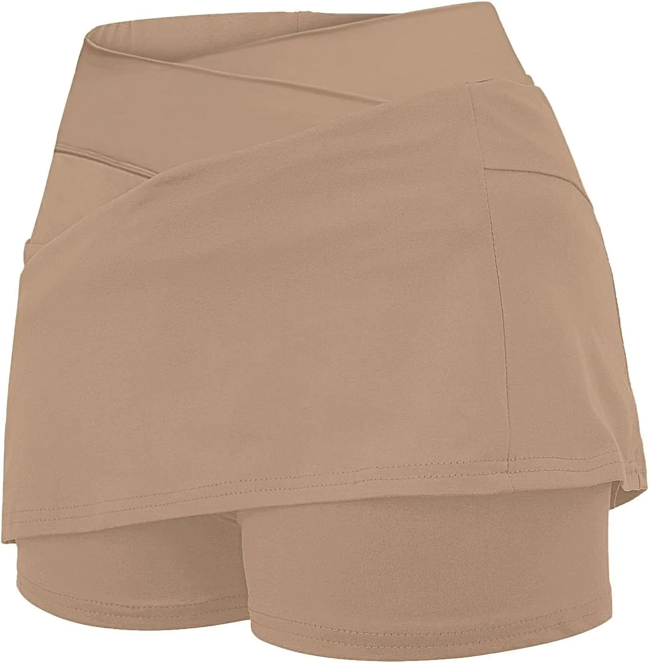 Athletic Skorts for Women Hight Waist Tummy Control Skirts Soft Elastic Shorts Tennis Yoga Skinny Casual Skort