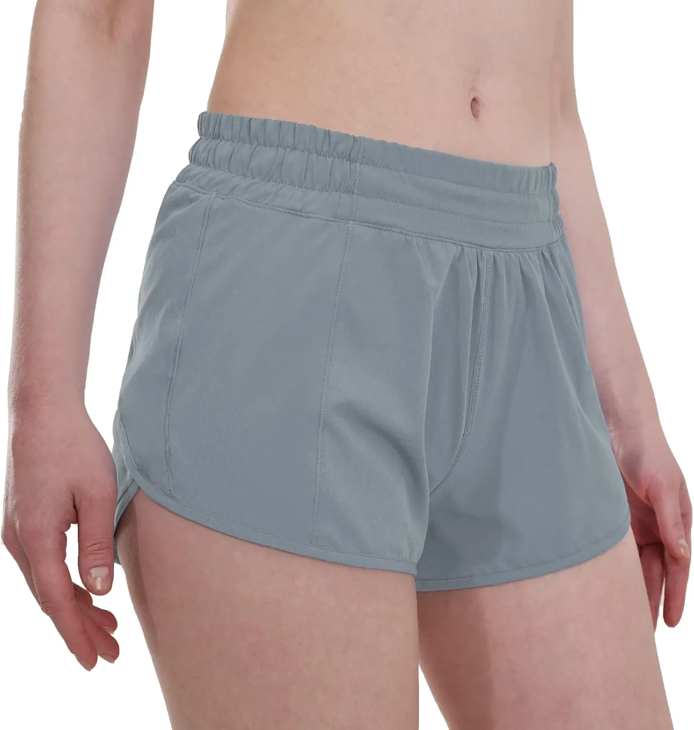Aurefin Running Shorts for WomenLightweight Athletic Shorts with Mesh Liner and Zip Pocket Quick Dry Workout Sports Shorts