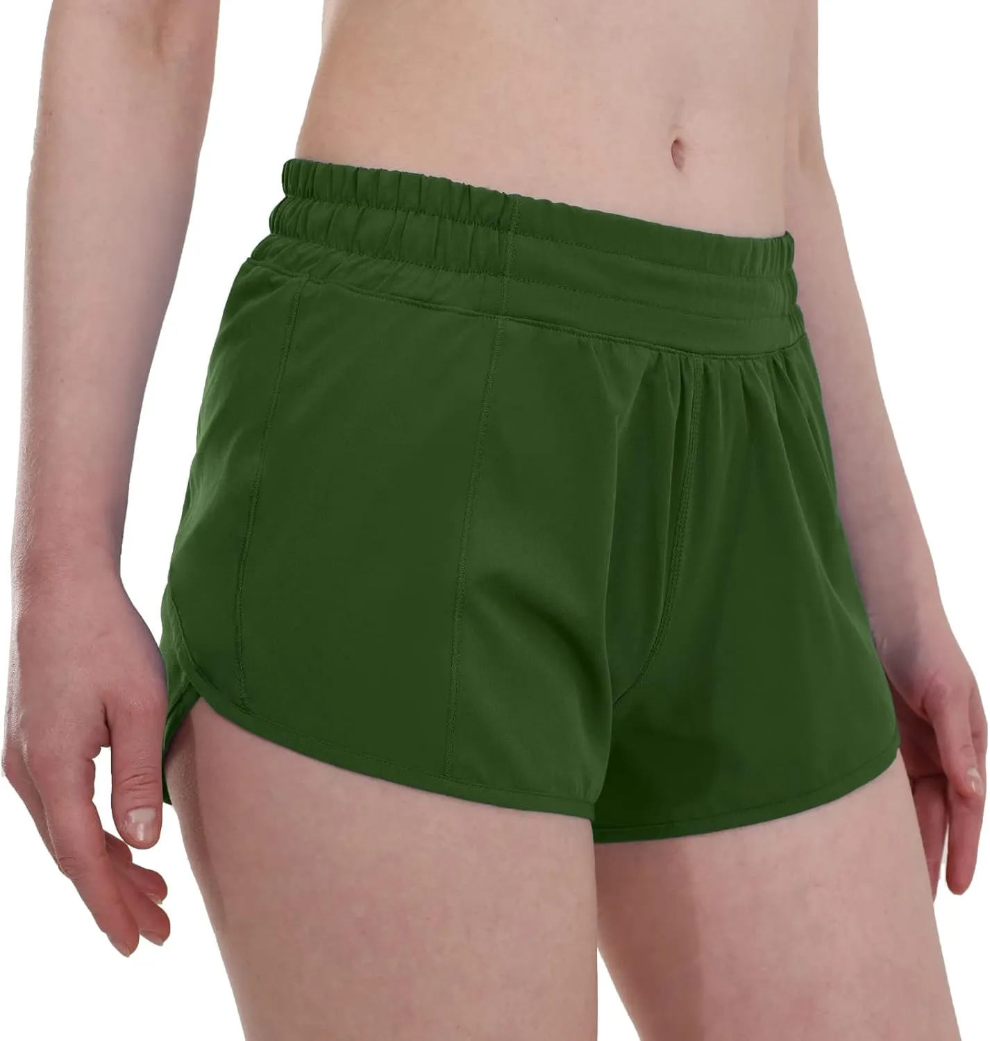 Aurefin Running Shorts for WomenLightweight Athletic Shorts with Mesh Liner and Zip Pocket Quick Dry Workout Sports Shorts
