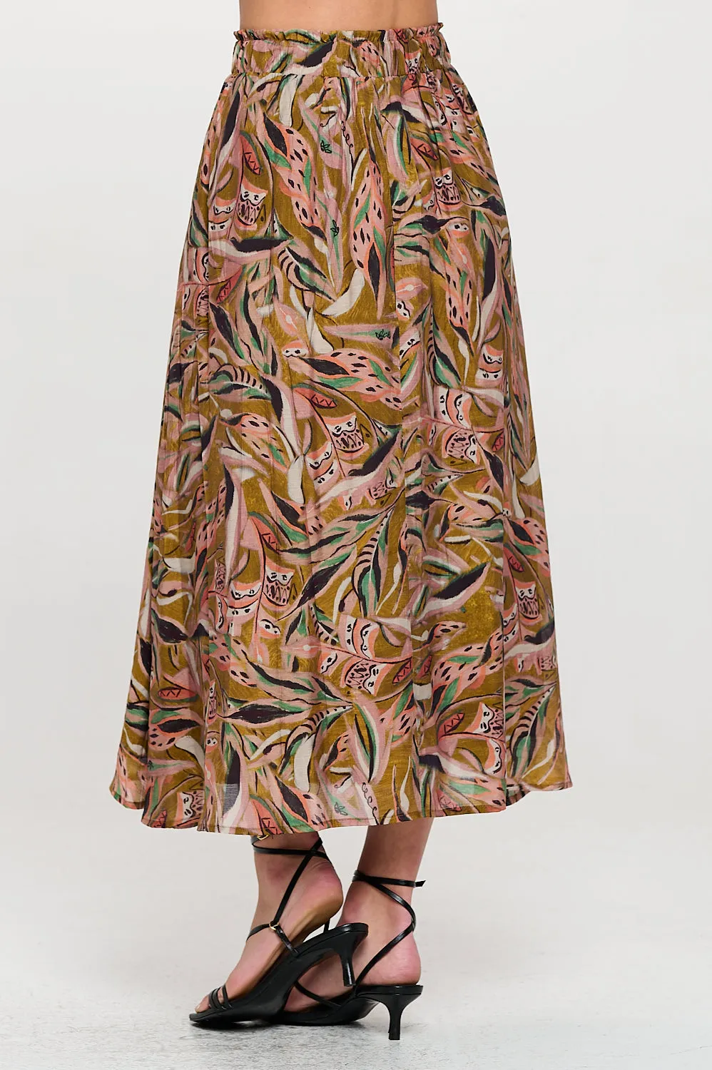 Autumn Leaves Olive Anna Skirt