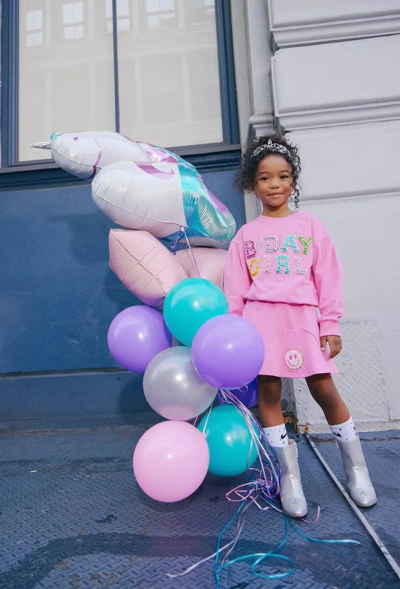 BDAY GIRL SWEATSHIRT AND SKIRT SET