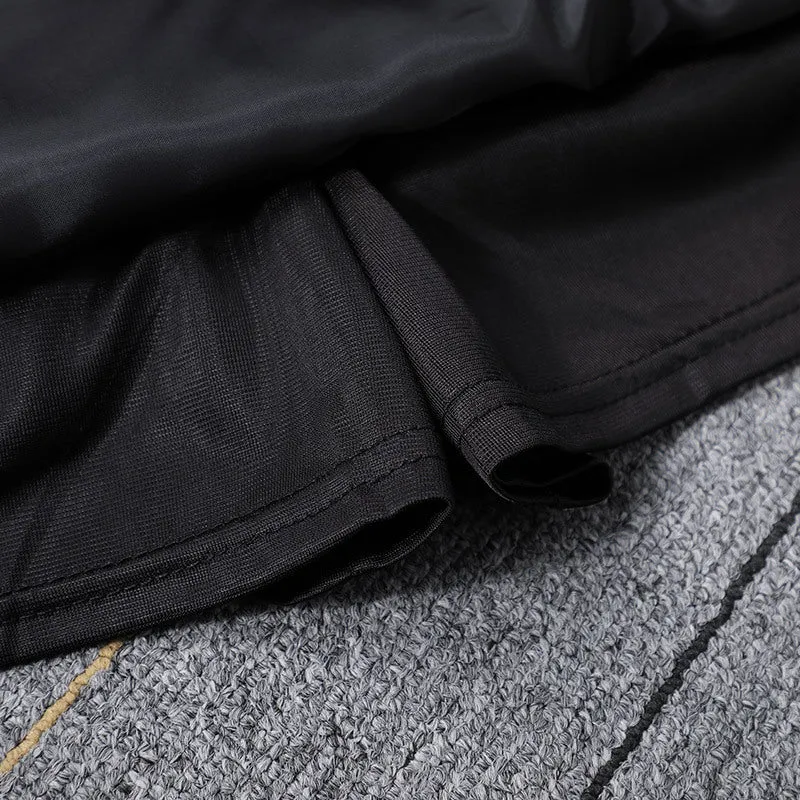 Chequered Hip Flattering Wool Mid-Length Skirt All-Matching High Waist Slim Look Short Skirt