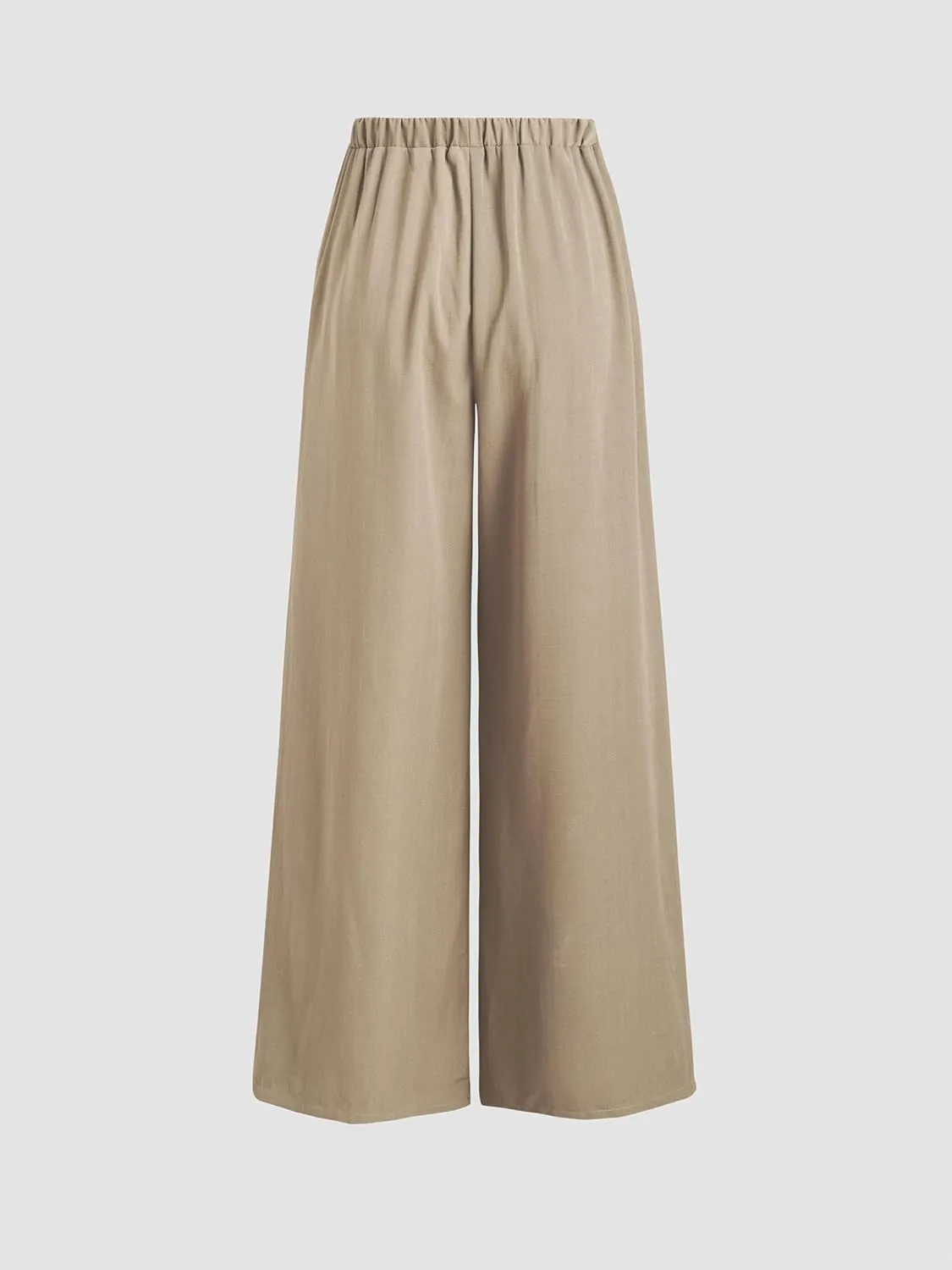 CIDER Palazzo Pants for Women Wide Leg Drawsting Elastic High Waisted Comfy Casual Flowy Pants with Pockets