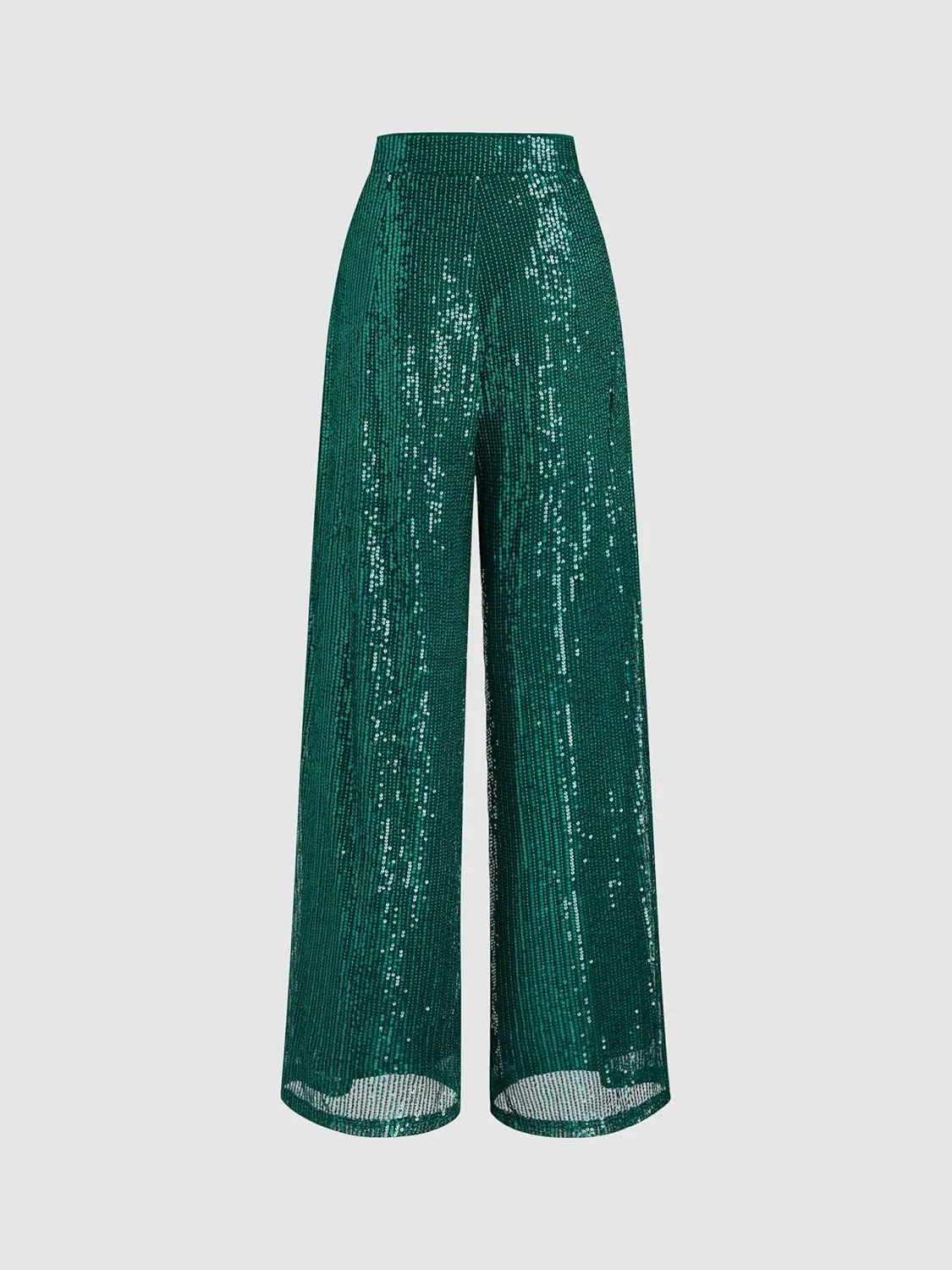CIDER Sequins Mid Waist Straight Leg Trousers