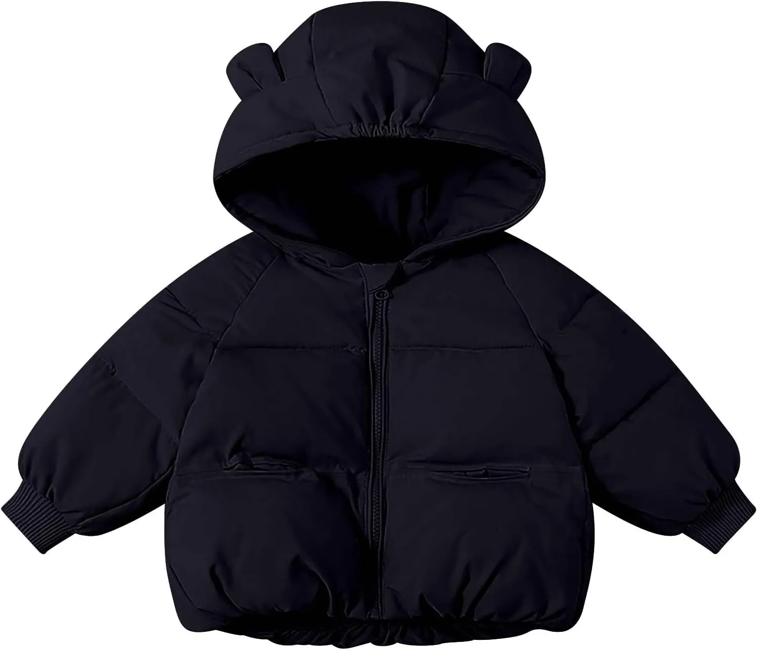 Coat for Boys Winter Boys Winter Warm Thick Solid Cotton Long Sleeve Padded Jacket Coat Clothes