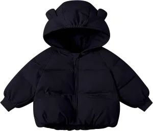 Coat for Boys Winter Boys Winter Warm Thick Solid Cotton Long Sleeve Padded Jacket Coat Clothes