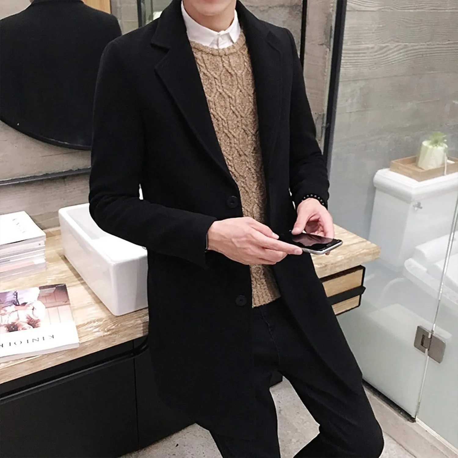Coats for Men Jacket Winter Coat Bubble Casual Men Fit Thick Men's Coats Jackets Men's Thicken Warm Winter Coat