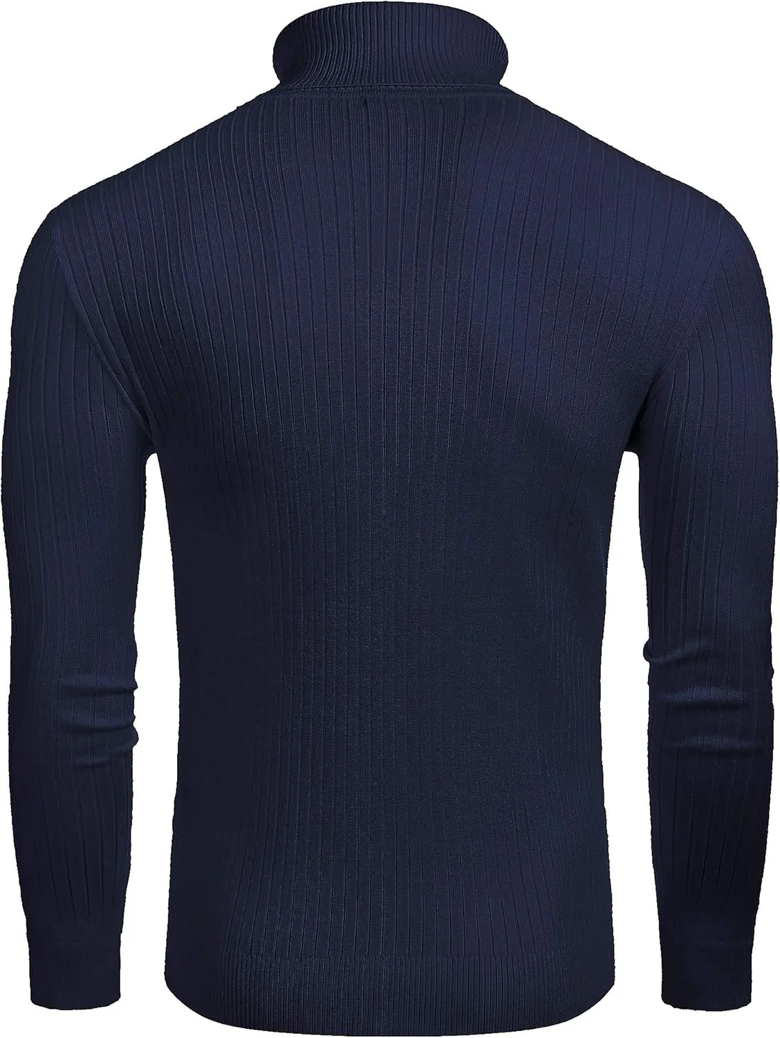COOFANDY Men's Slim Fit Turtleneck Sweater Casual Twist Patterned Pullover Knitted Sweaters