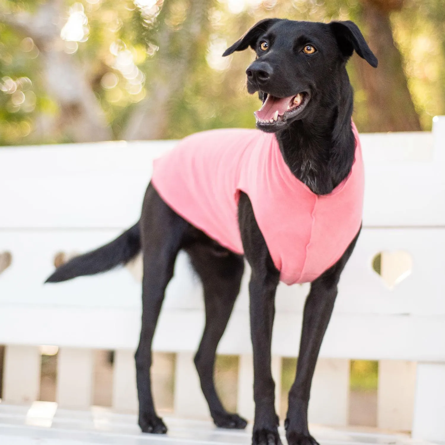 coral stretch fleece - 16" left