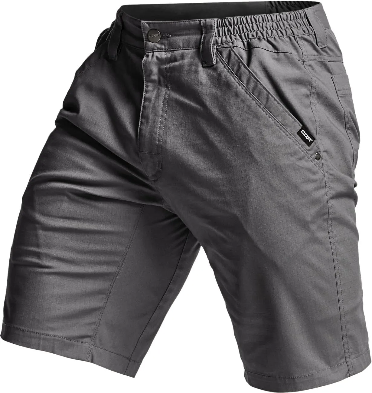 CQR Men's Flex Casual Cargo Shorts, Lightweight Water Resistant Golf Shorts, Stretch Tactical Work Shorts with Multi-Pocket