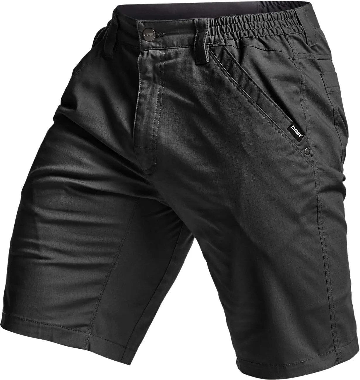 CQR Men's Flex Casual Cargo Shorts, Lightweight Water Resistant Golf Shorts, Stretch Tactical Work Shorts with Multi-Pocket