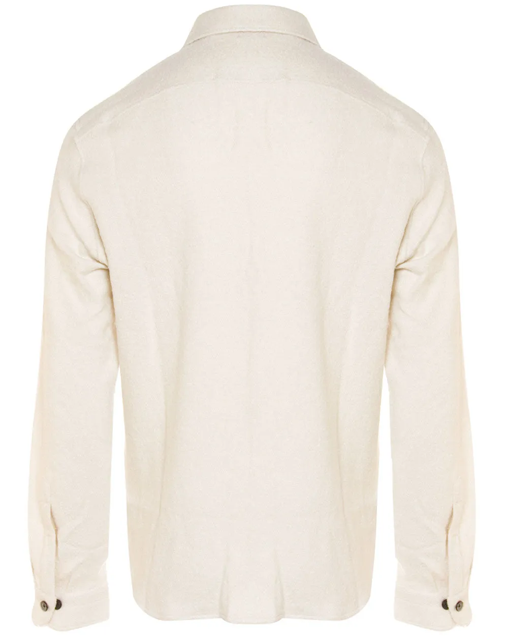 Cream Boucle Overshirt