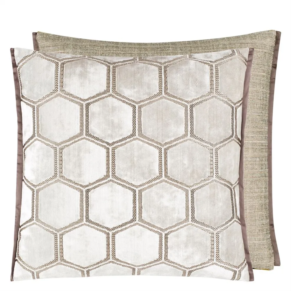 Designers Guild Manipur Oyster Cushion 55" x 55"