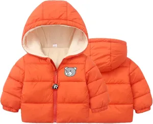 Dress Coat for Girls Kids Toddler Baby Girls Boys Winter Warm Thick Cotton Long Sleeve Hooded Padded Girl Jackets 6t