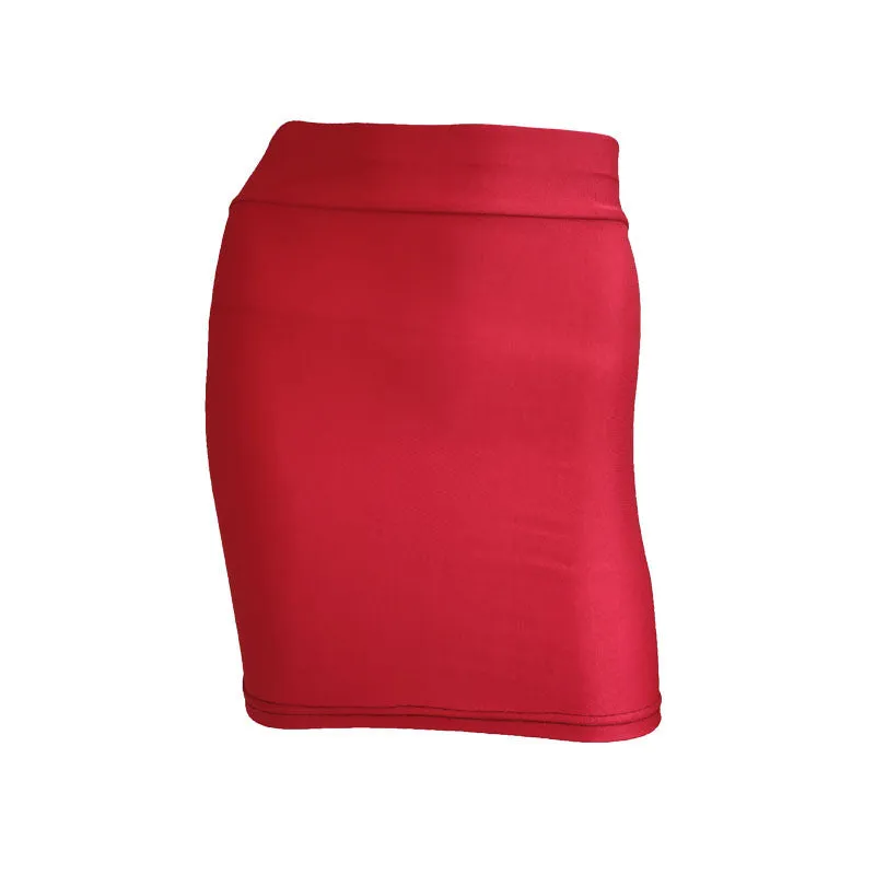 Europe Twinkle Skirt Stretchable Slim Look Hip Flattering High Waist Sporty Yoga Pencil Quick Dry Breathable Skirt