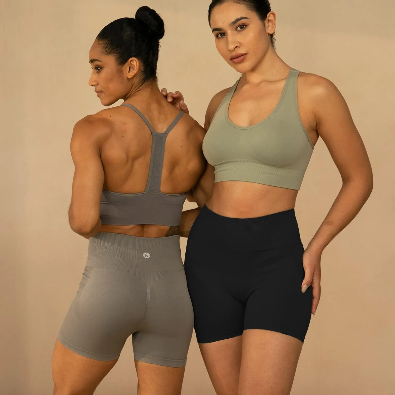 Evercute Women's Butt Lifting Shorts Pack Workout Sets Booty Shorts High Waist Gym Shorts Seamless Exercise Fitness Yoga