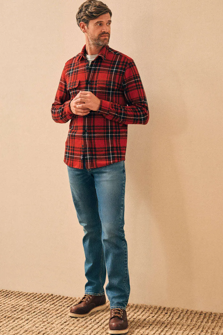 Faherty Legend™ Sweater Shirt in Homeward Bound Plaid