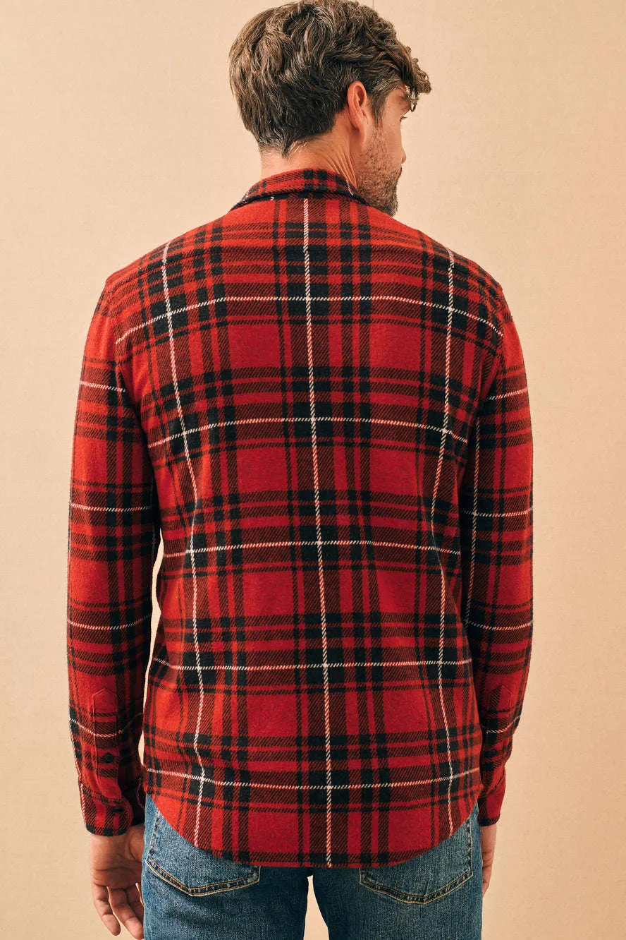 Faherty Legend™ Sweater Shirt in Homeward Bound Plaid