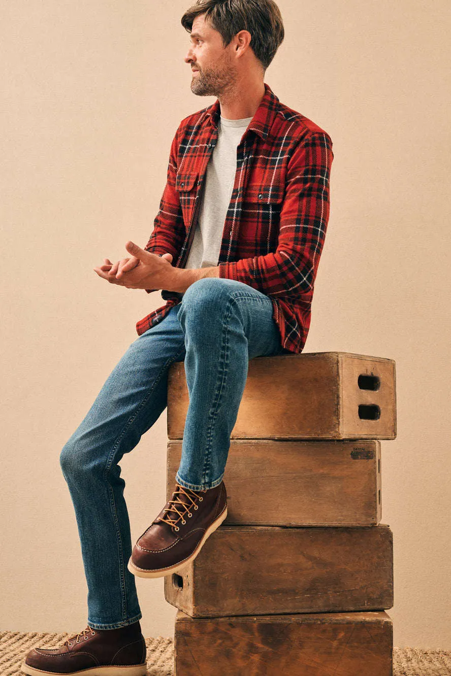 Faherty Legend™ Sweater Shirt in Homeward Bound Plaid