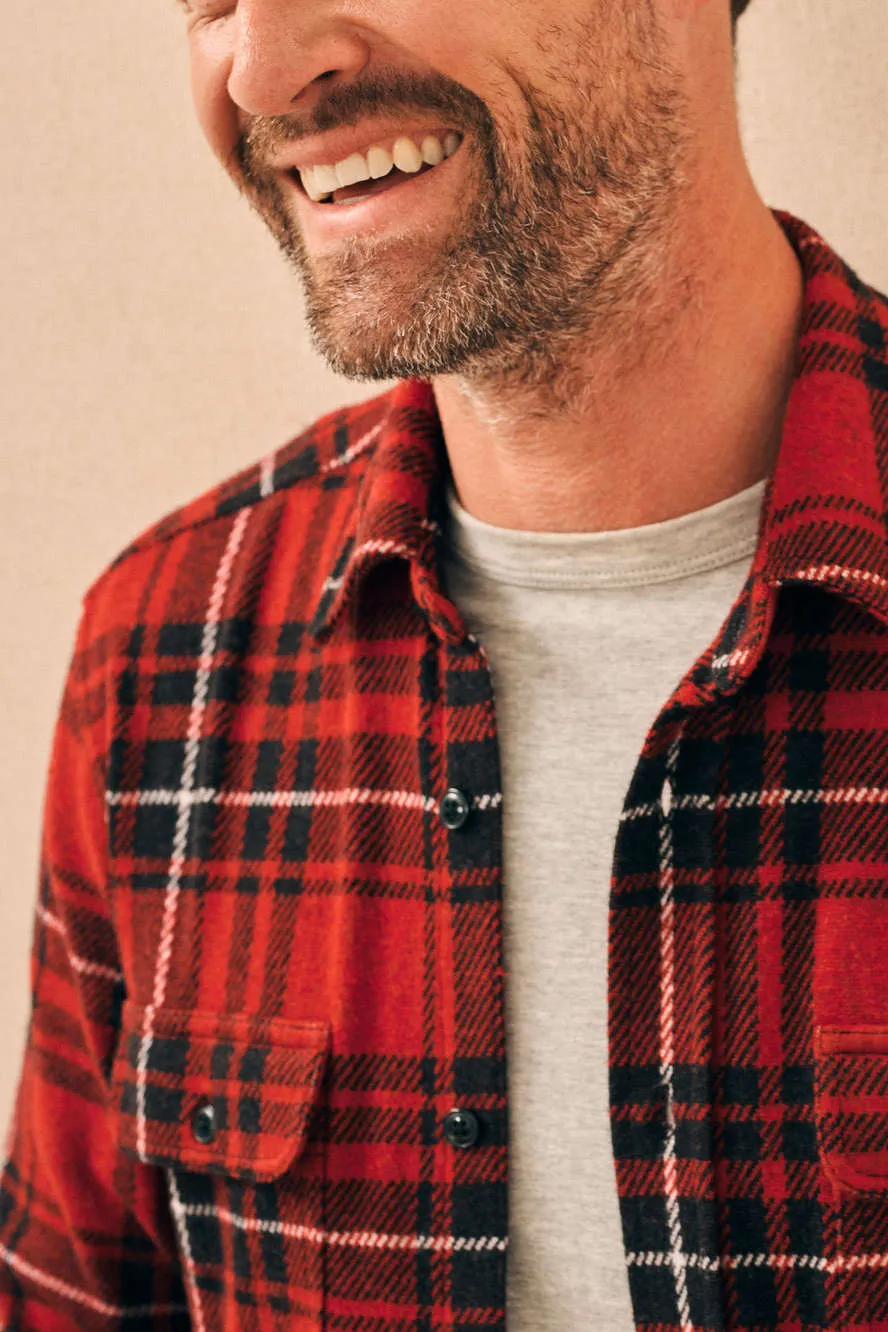Faherty Legend™ Sweater Shirt in Homeward Bound Plaid