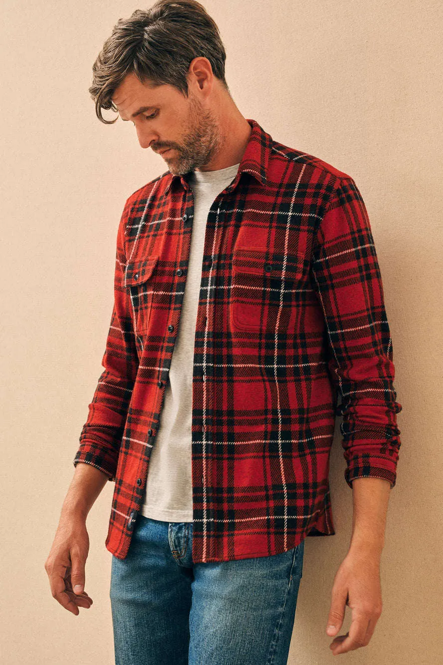 Faherty Legend™ Sweater Shirt in Homeward Bound Plaid