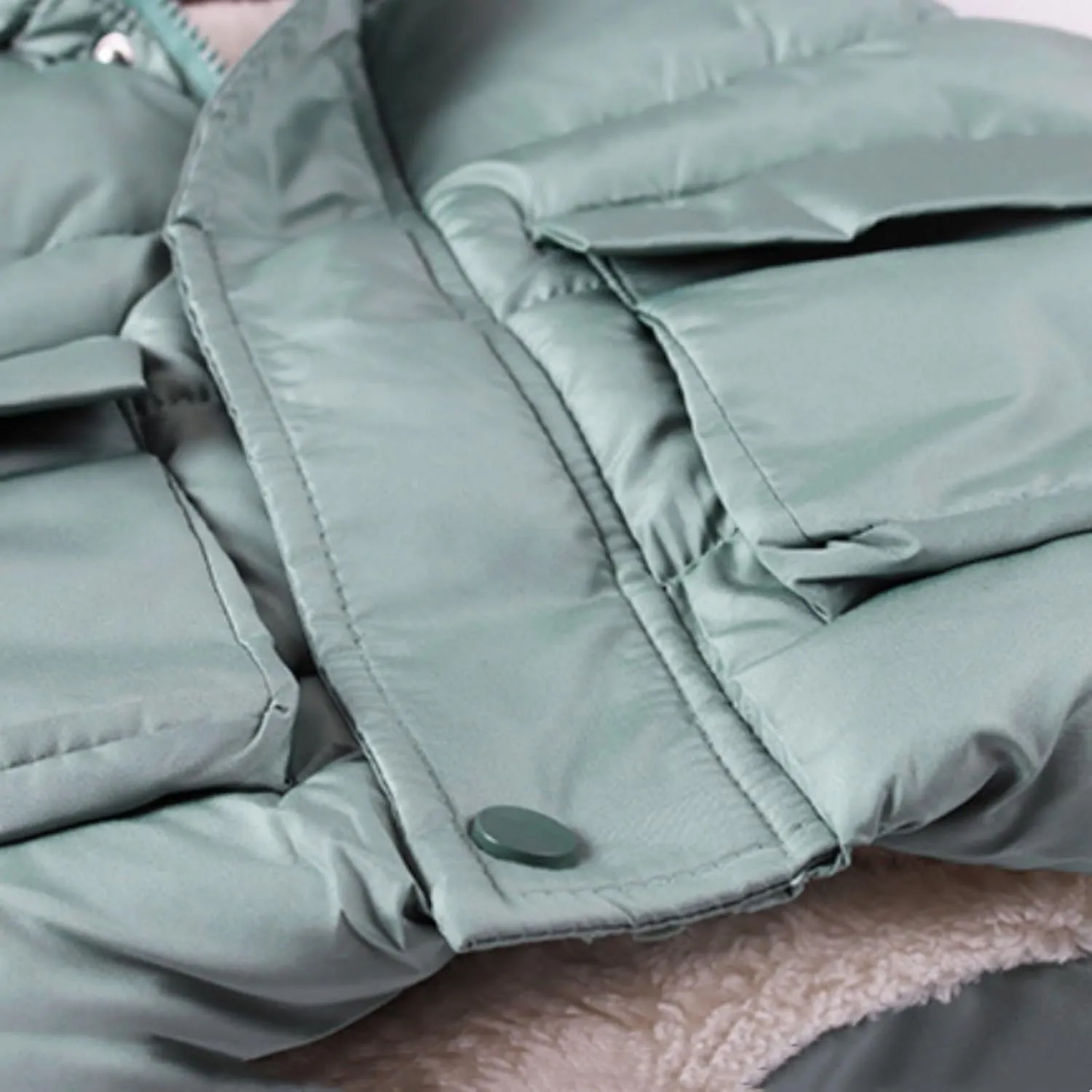 Girl Winter Dress Coat Boys And Girls Fall And Winter Bear Padded Hooded Vest Zipper Cotton Lightweight Kids Jacket