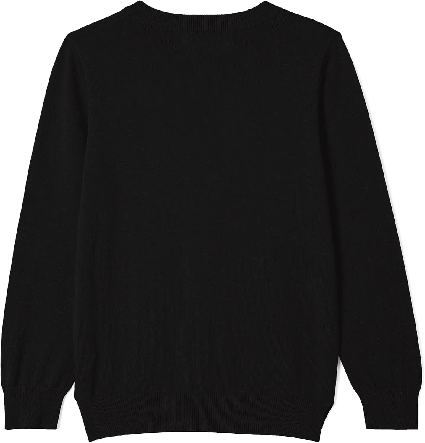 Girls' Cardigan Sweater [Cute Petal Buttons] Cotton Long Sleeve Crewneck Uniform Sweater for 5-14 Years Girls