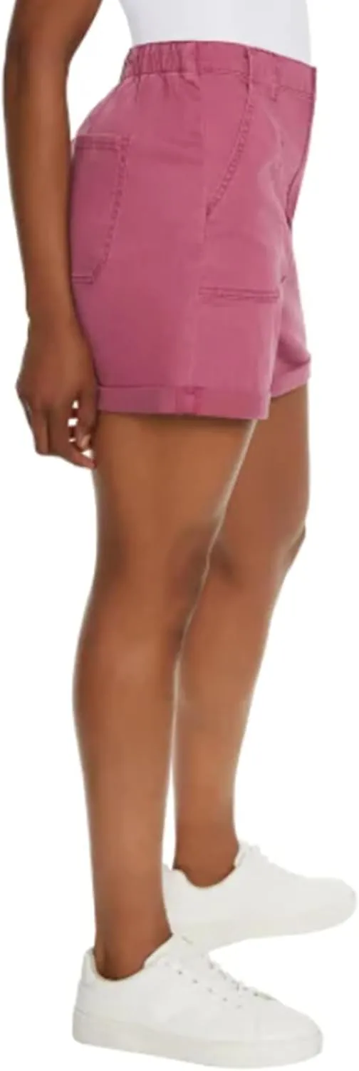 Gloria Vanderbilt Women Hiking Cargo Shorts with Pockets, High Rise Cotton Shorts for Women, Golf Casual Summer Shorts
