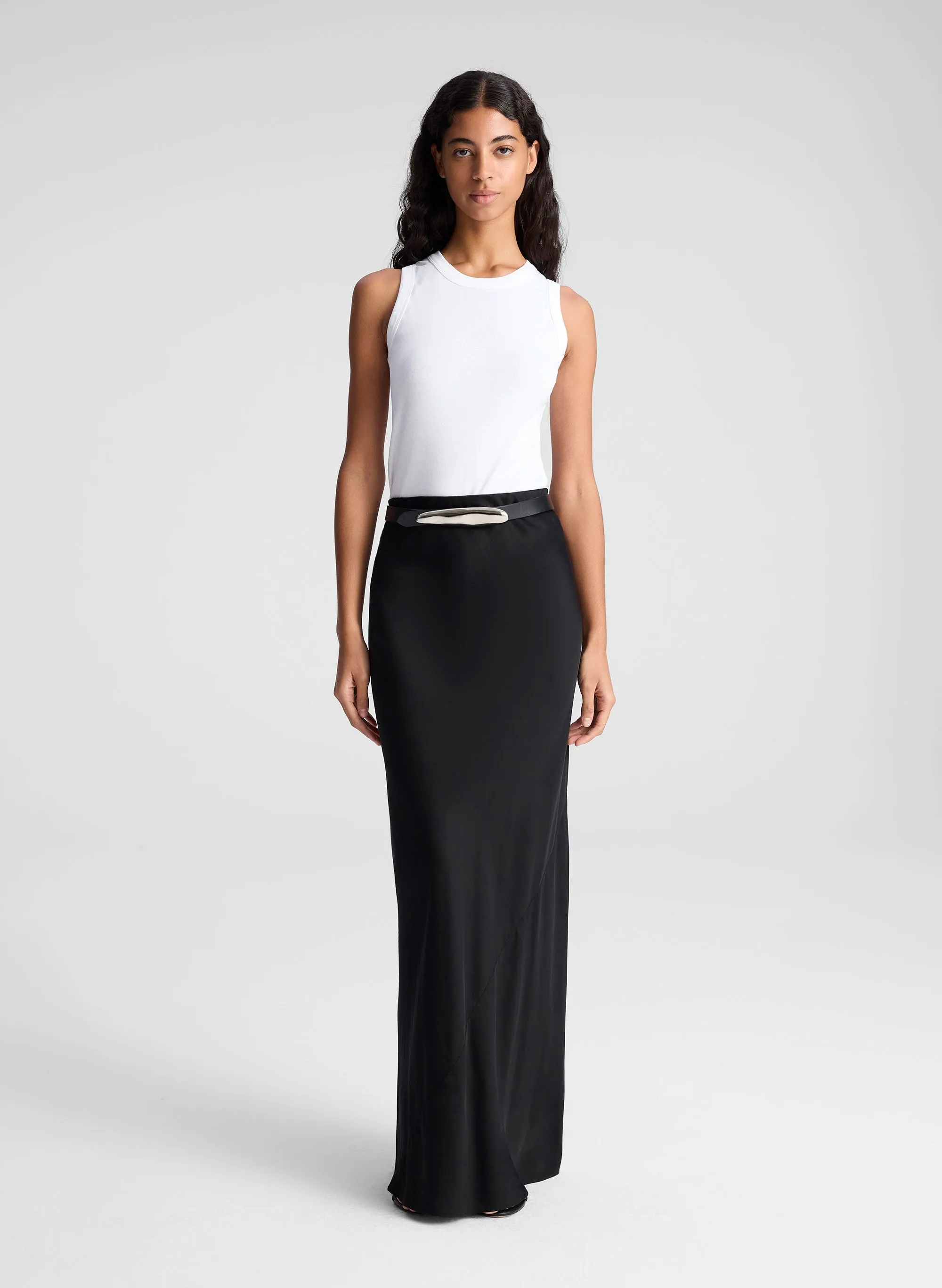 Greta Satin Maxi Skirt