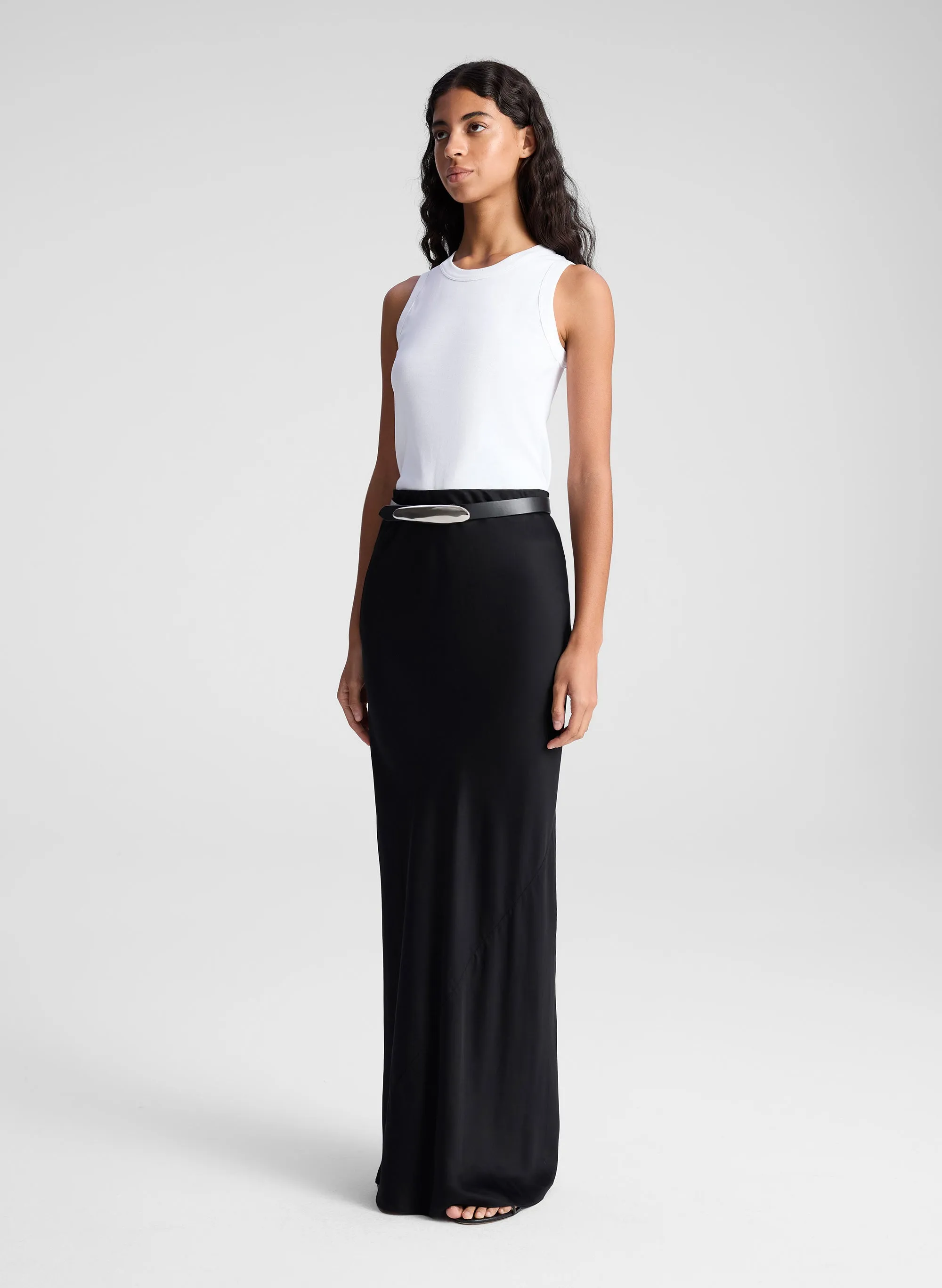 Greta Satin Maxi Skirt