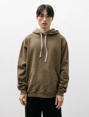 Hoody Felted Fleece Wooly Olive