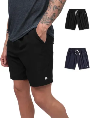 INTO THE AM Premium Workout Shorts 7.5" Inseam - Performance Quick Dry Stretch Gym Shorts S - 4XL Tactical Athletic Shorts
