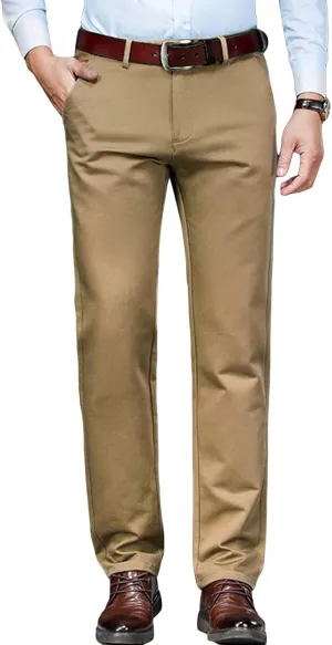 JEShifangjiusu Men's Stretch Dress Pants Slim Fit Skinny Suit Pant Business Flex Flat Front Pant Wrinkle-Resistant Chino Pant (30,Camel), Camel, 30