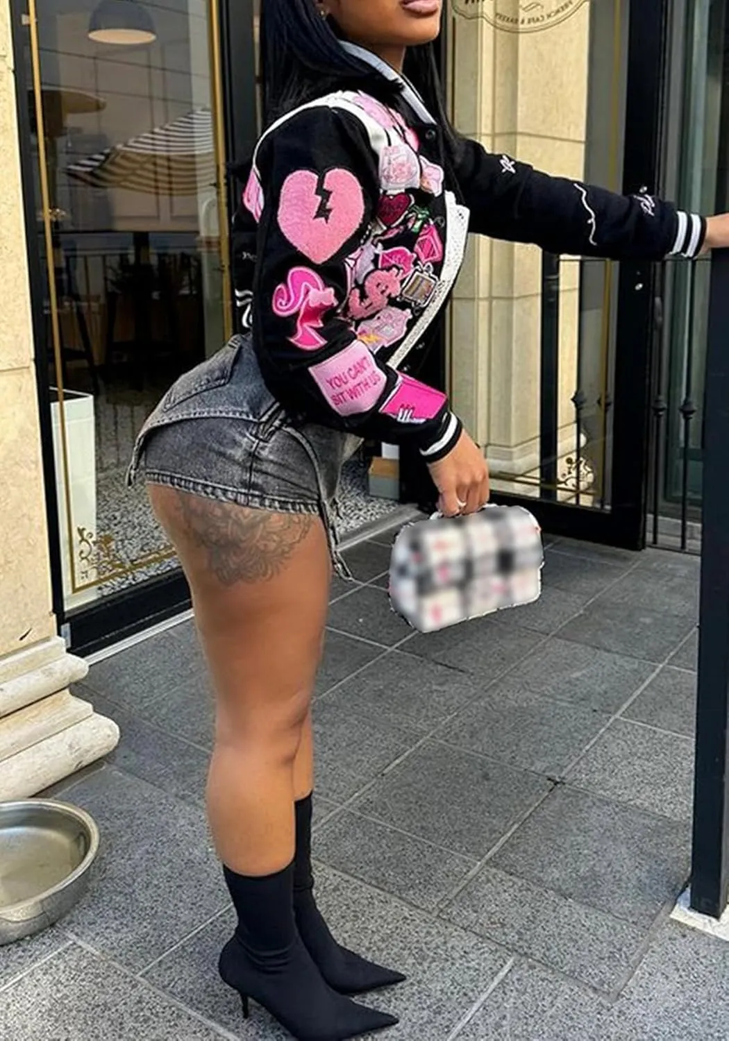 LAJIOJIO Women's Camo Cargo Shorts High Waisted Casual Army Camouflage Print Shorts Summer Bodycon Biker Jogger Mini Shorts