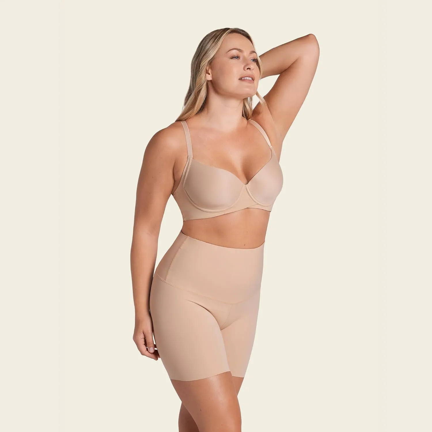 Leonisa Shapewear Shorts Tummy Control, High Waisted Shaper Shorts for Women