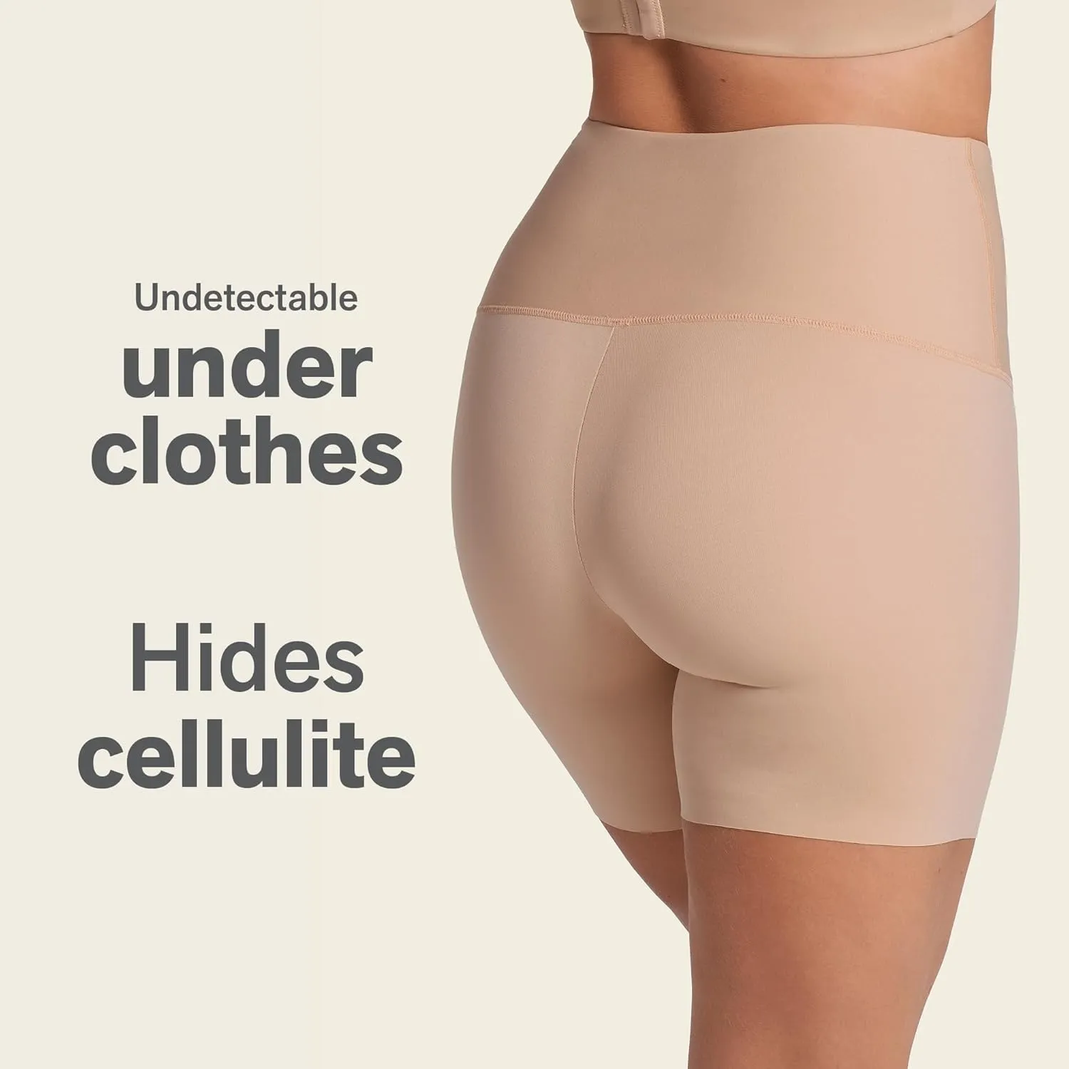 Leonisa Shapewear Shorts Tummy Control, High Waisted Shaper Shorts for Women