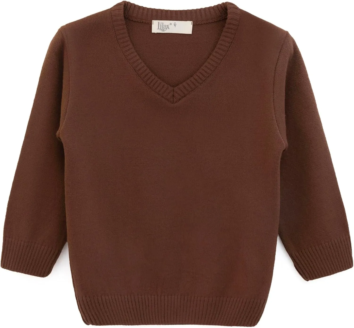 Lilax Toddler and Little Boys Sweater, V-Neck Knit Cardigan Sweater