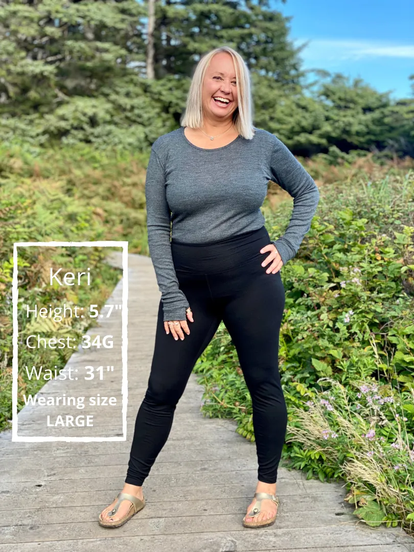 Long Sleeve Top With Thumbholes