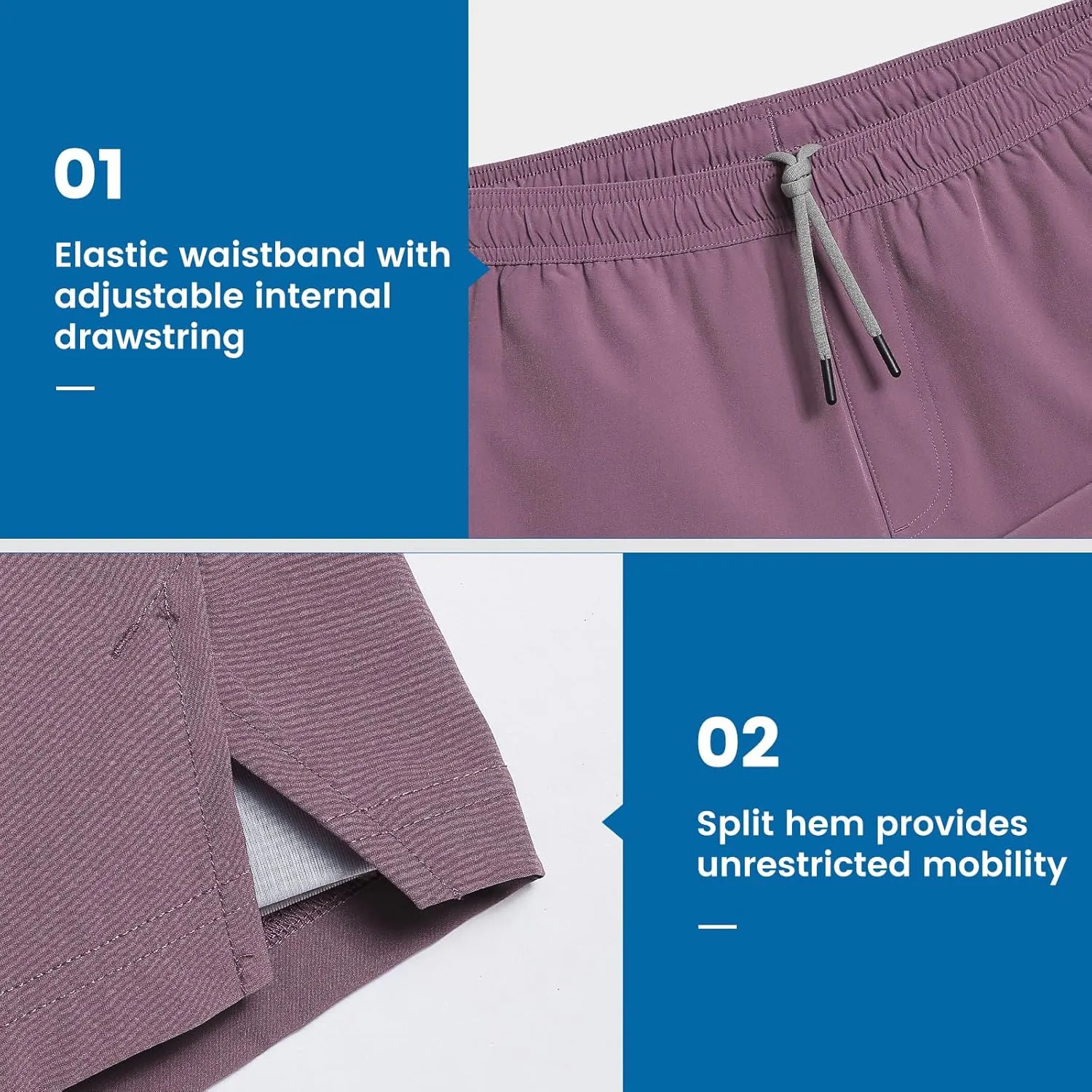 maamgic Gym Shorts for Men 7 inch with Liner Stretch 2 in 1 Workout Shorts Men Quick Dry Athletic Shorts