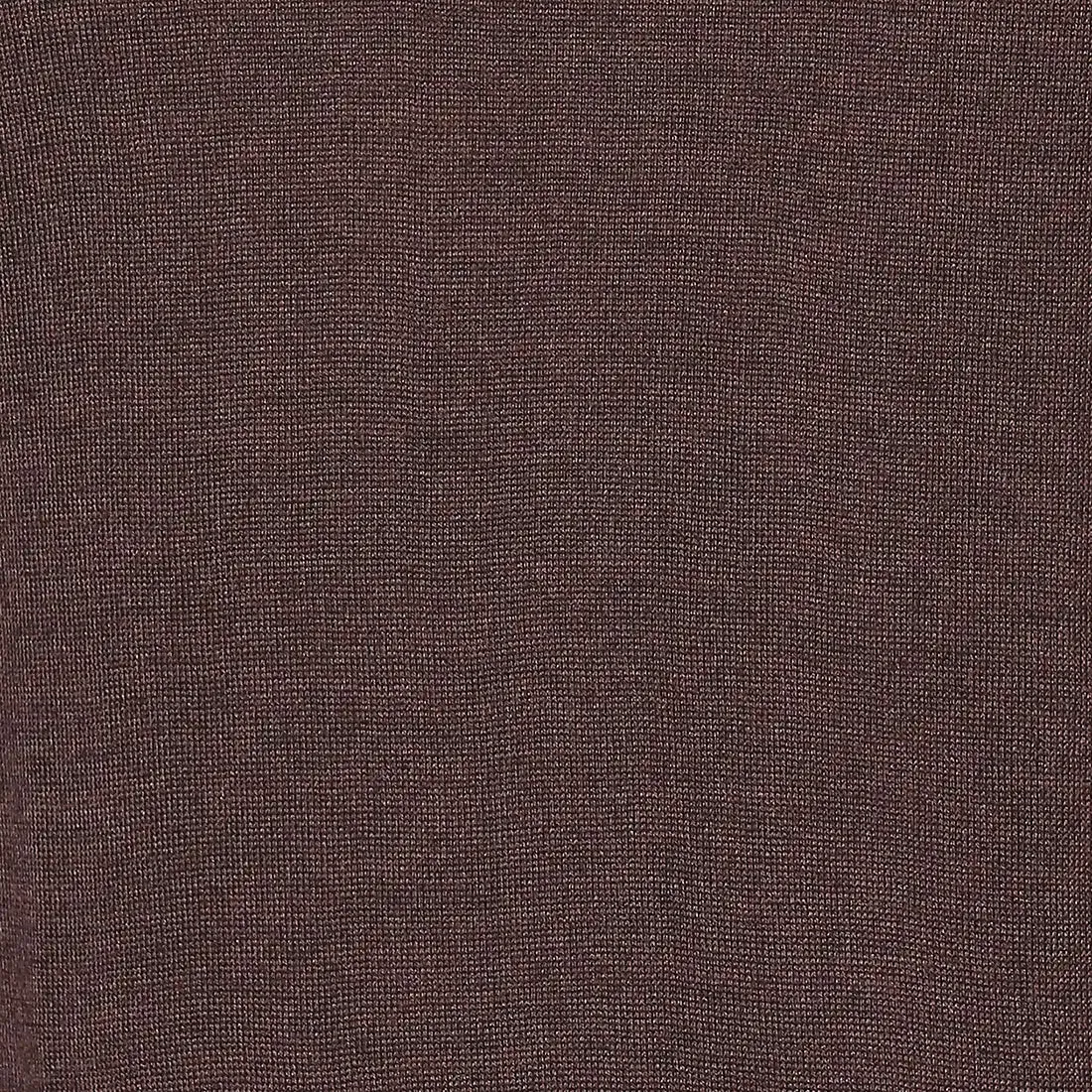 Men Brown Contemporary Fit Solid Wool Blend Round Neck Collar Sweaters