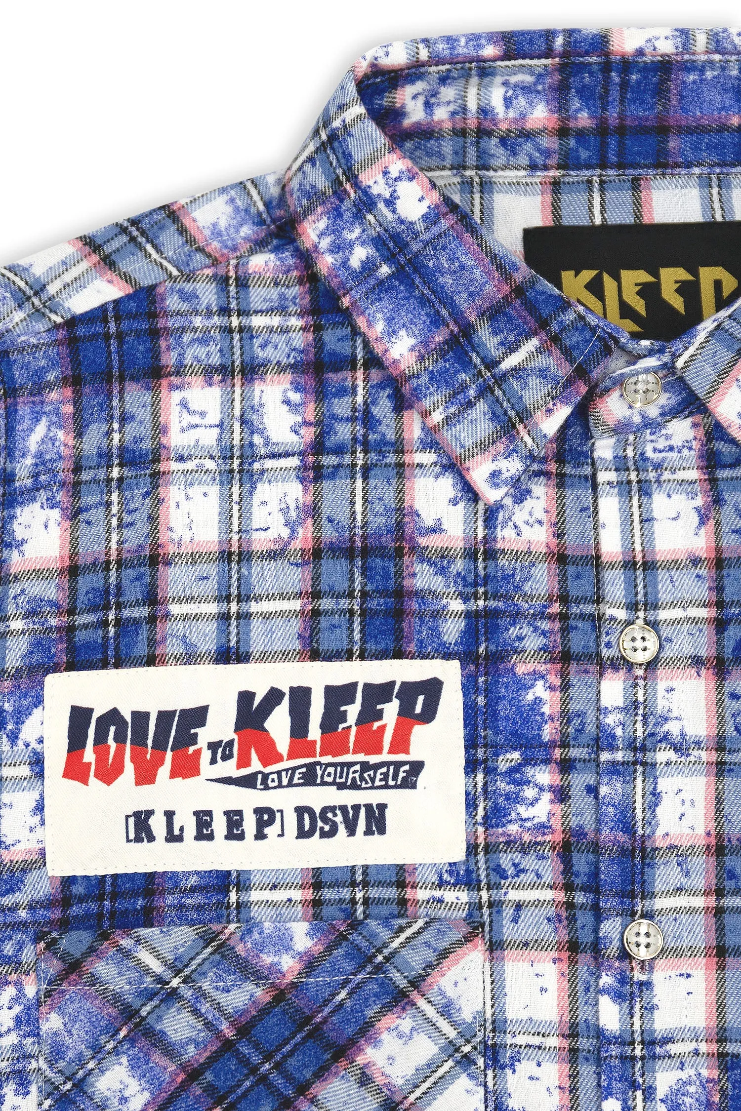 Men's Premium Bleached Multicolor Flannel Shirt