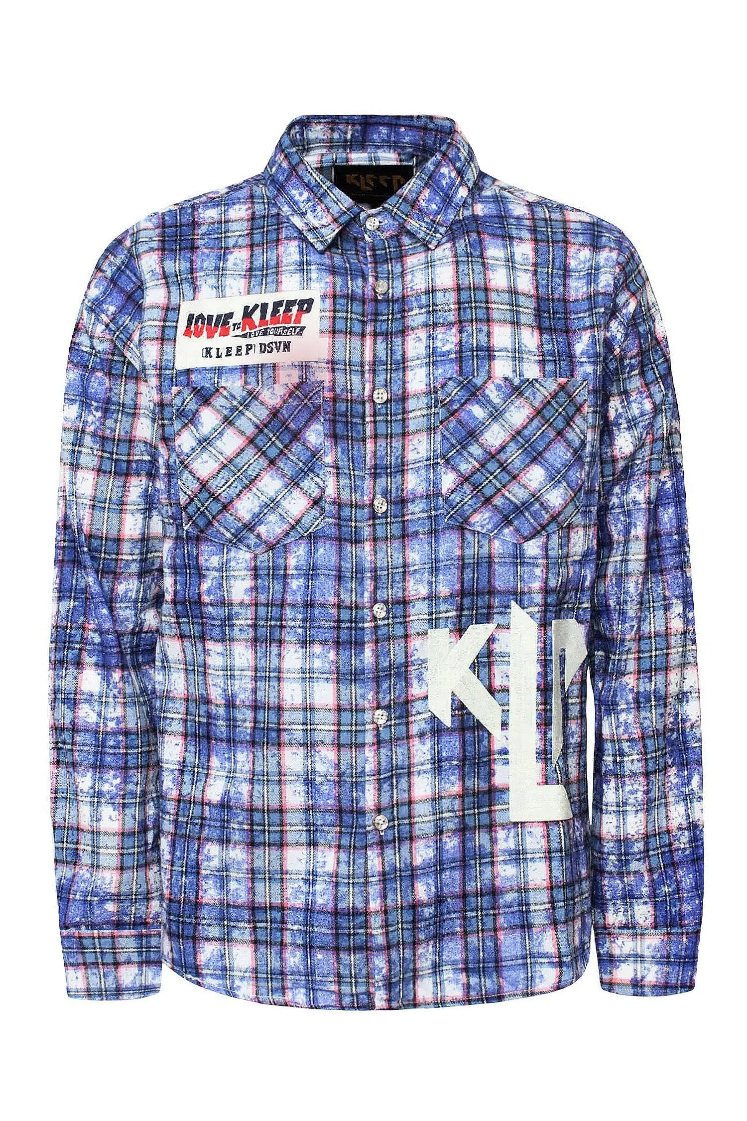 Men's Premium Bleached Multicolor Flannel Shirt